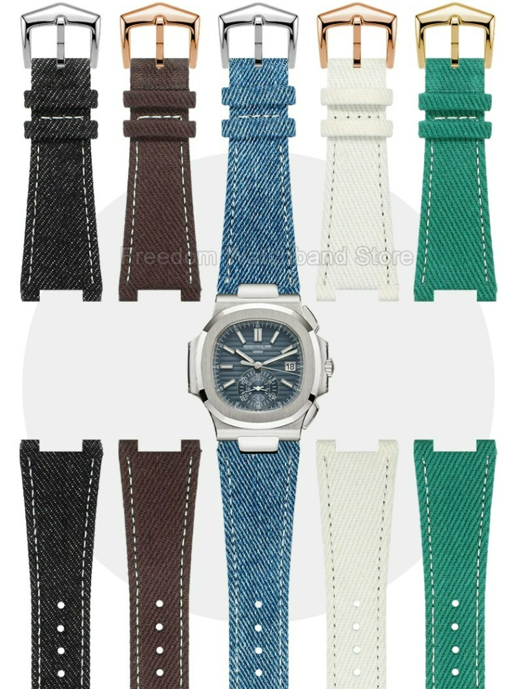 Patek Philippe Watch Nautilus - Tali Jam Pengganti 25x13mm Antarmuka Notch